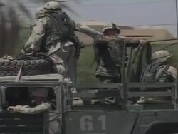 US Army on Streets of Baghdad Stock Footage