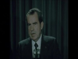 SYND 20 12 73 NIXON AND SHULTZ ANNOUNCE NEW PROFITS TAX DURING ENERGY CRISIS News Clip