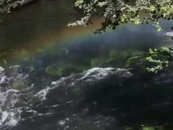 HD: Waterfall and Rainbow Stock Footage
