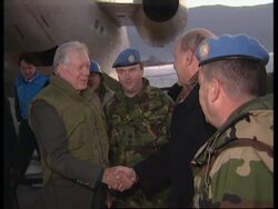 BOSNIA: JIMMY CARTER MEETS BOSNIAN PRIME MINISTER News Clip