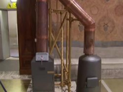 Chimney and burner in Sistine Chapel News Clip
