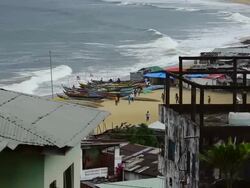 Liberia imposes Ebola quarantine and curfew in Monrovia Stock Footage