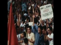 SYND 28-1-70 STUDENT DEMONSTRATIONS IN MANILA News Clip