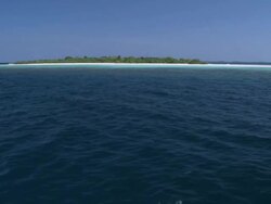 MS POV TU Shot of Topside island / Hanifaru, Baa Atoll, Maldives    Stock Footage