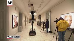 A portrait of the late poet Maya Angelou was installed at the National Portrait Gallery in Washington. The painting, by Ross Rossin, will be on display through June 12. (May 29) News Clip