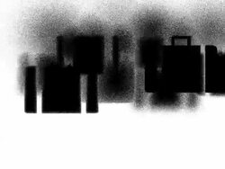 BAGGAGE : black (TRANSITION) Stock Footage