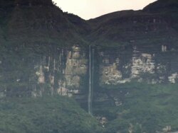 "Mid of Gocta Falls [Catarata del Gocta], Peru [PerÃƒÂº]" Stock Footage