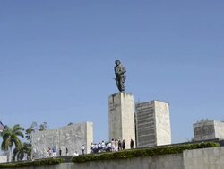 Hero Memorial El Che Guevara Memorial Statue Santa Clara Cuba Stock Footage