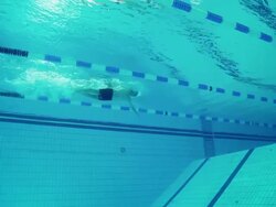 Athlete in water Stock Footage