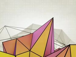 Abstract Triangles Background Loops - 2 Variations Purple Orange (HD) Stock Footage