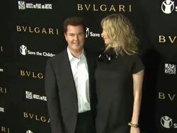 Simon Fuller at the Bulgari Fundraiser Benefitting Save The Children And Artists For Peace & Justice at Beverly Hills CA. (Footage by WireImage Video/GettyImages) Stock Footage