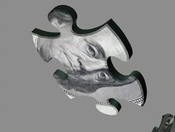 Puzzle US Currency Stock Footage