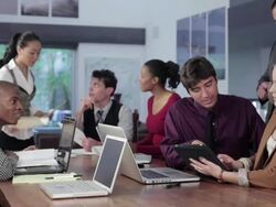 Business people working together Stock Footage