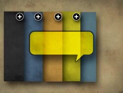 Colorful Bands And Speech Bubble On Grunge Background Stock Footage