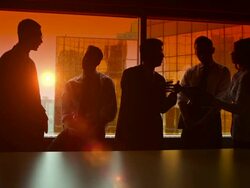 Business team meeting in a boardroom Stock Footage