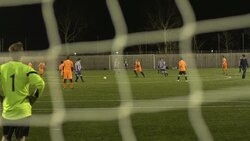 Soccer / Football match - Kicking off Stock Footage