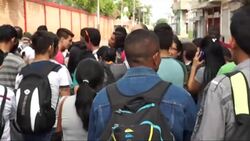 CLEAN : After border closure Venezuelans traveling to Colombia stranded News Clip