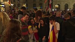 CLEAN : Huge crowds protest as Spain moves to sack Catalan government News Clip