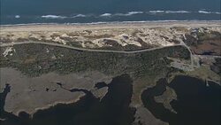 False Cape State Park  - Aerial View - Virginia,  City of Virginia Beach,  United States Stock Footage