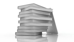 Books and tablet computer Stock Footage