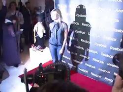 unveiling of Reebok's 'Freestyle World Tour' ad campaign and collection Stock Footage