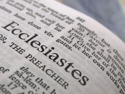 HD 1080i The Book of Ecclesiastes Stock Footage