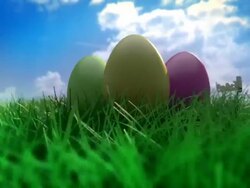 Easter Eggs Zoom Stock Footage