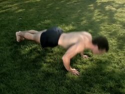 NTSC:Pushups Stock Footage