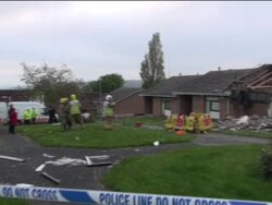 Fire Crews At Scene of Gas Explosion News Clip
