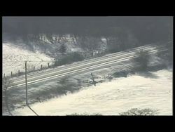 Snowy countryside aerials News Clip