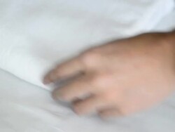 white towel Stock Footage