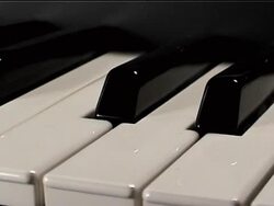 Piano Keyboard Stock Footage
