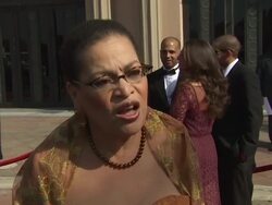 INTERVIEW: Dr. Julianne Malveaux on the event. at the 42nd NAACP Image Awards at Los Angeles CA. (Footage by WireImage Video/GettyImages) Stock Footage