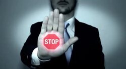 Stop Sign Animation in Hand Stock Footage