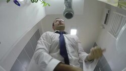 Businessman Dressing For Work Stock Footage