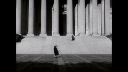 WS People walking in front of Supreme Court / Washington DC, United States  Stock Footage