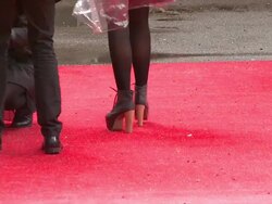 ATMOSPHERE: at Salmon Fishing In The Yemen European Premiere at ODEON Kensington on April 10, 2012 in London, England. Stock Footage