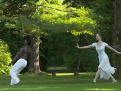 HD SLOW MOTION: Ballet Performance In The Park Stock Footage