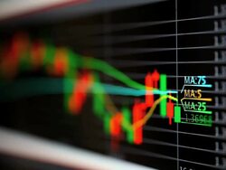 Foreign exchange market chart Stock Footage