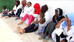 CLEAN : Libyan authorities arrest migrants on their way to Europe News Clip