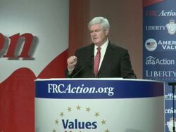 Newt Gingrich speech Stock Footage