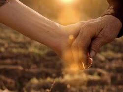 Holding Hands Stock Footage