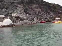 Santorini Island, Greece Stock Footage