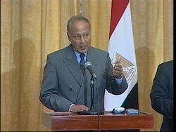 Photo op between Mubarak and Mottaki, presser News Clip