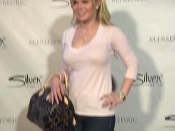 Crystal Hunt at the A Night Out With Silver Jeans Co. And M Fredric at Studio City CA. (Footage by WireImage Video/GettyImages) Stock Footage