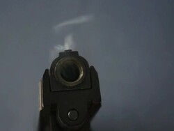 Smoked gun Stock Footage