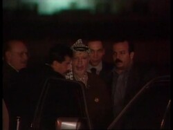 Arafat arrives ahead of Husseini Funeral later today. Instructional Video