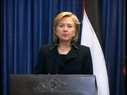 U.S. Secretary of State Hillary Rodham Clinton on Wednesday promised vigorous and personal involvement in stalled Mideast peace efforts and criticized Israel's demolition of Palestinian homes in Jerusalem as "unhelpful." News Clip