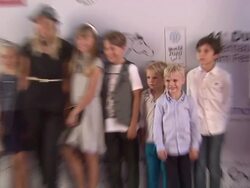 Kid stars at 'Paper Planes' Red Carpet - 11th Annual Dubai International Film Festival Stock Footage
