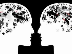 BRAINS : excited bargaining, dollar (LOOP) Stock Footage